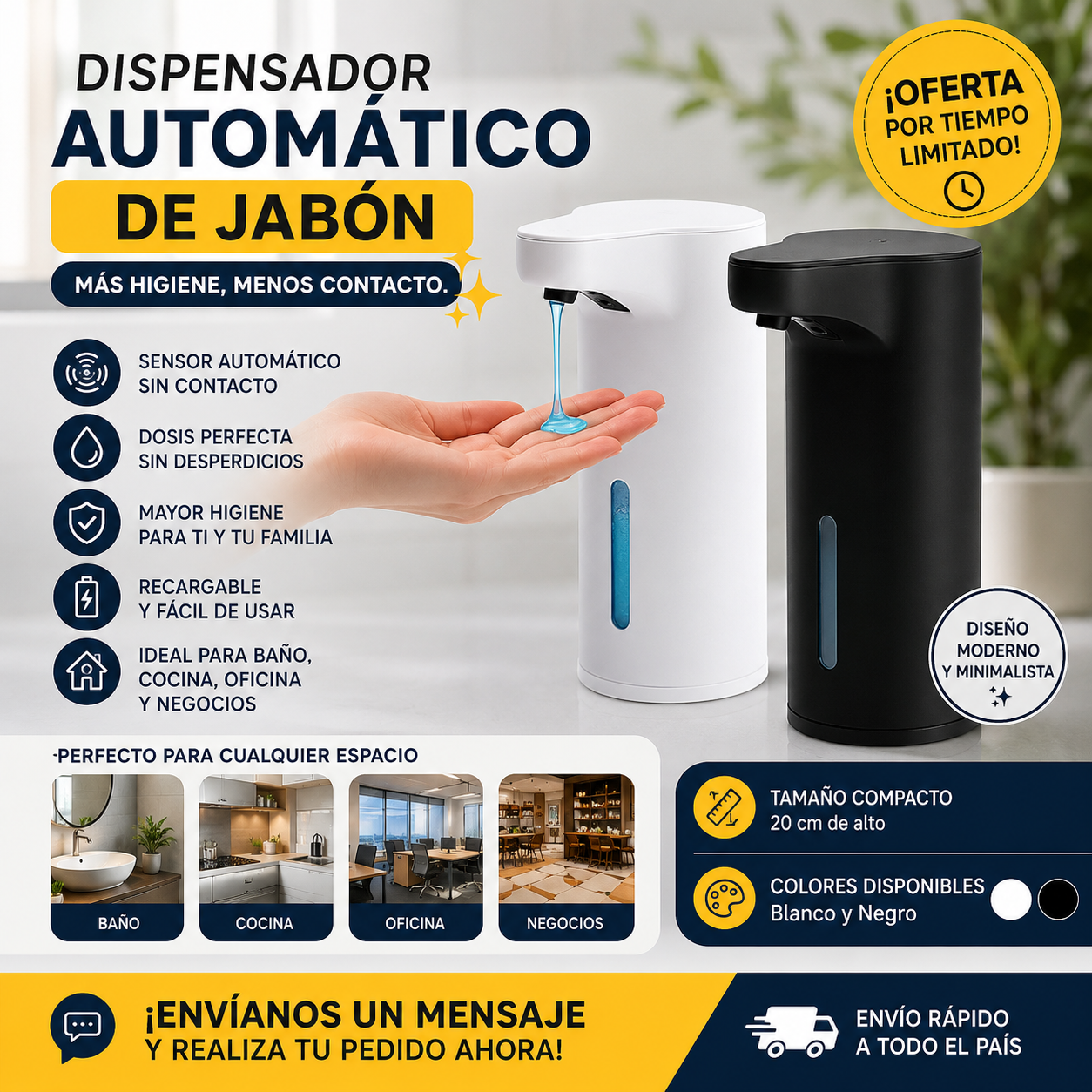 Dispensador de Jabón Líquido Inteligente